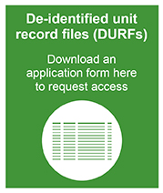 link to information on how to request access to de-identified unit record files (DURFS) from NCVER